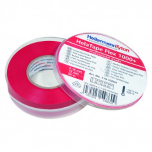 Wire Harness Tape HelaTape Flex 1000 0.18x19mmx20m Red | HTAPEFLEX1000RD