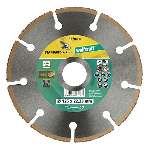 Wolfcraft Standard TC Cutting Disc, Ø 115 x 22.23mm | 8369000