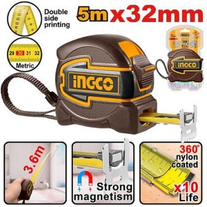 Ingco Tape Measure 32mm x 5M | HSMT80532M