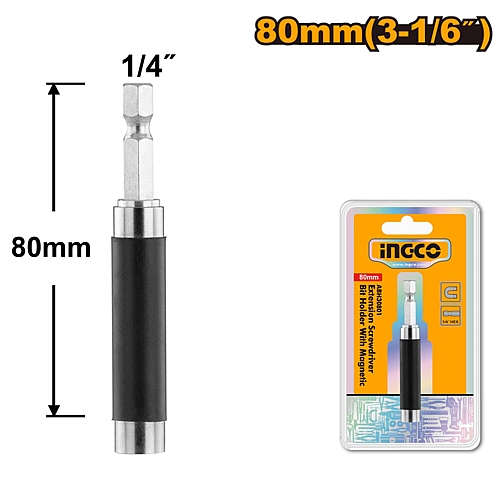 Ingco Magnetic Extension Screwdriver Bit Holder | ABH30801