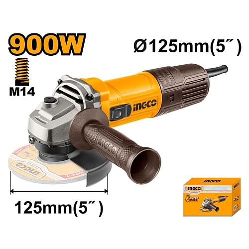 Ingco 125mm Electric Angle Grinder 900W | AG90028