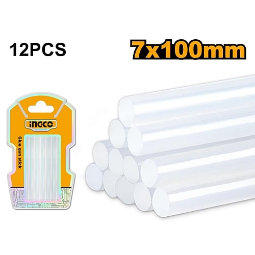 Ingco 12Pc Glue Sticks, 7 x 100mm | AKTGS1071