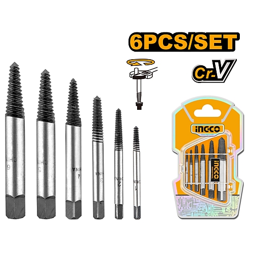 Ingco 6Pc Screw Extractor Set (Metric) | ASE106