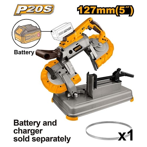 Ingco 20V Cordless Band Saw 127mm (Solo Unit) | CBSLI20127