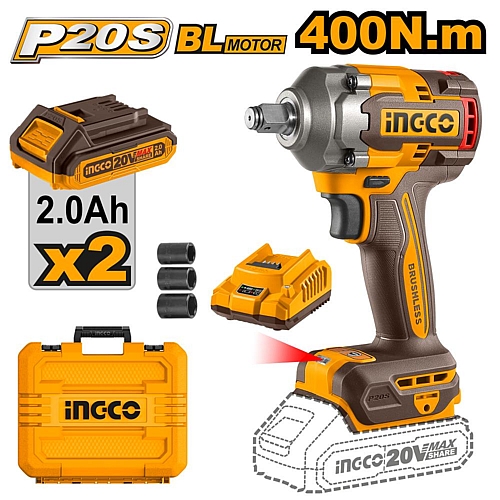 Ingco 20V Cordless Brushless 1/2