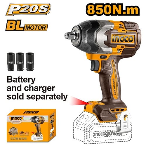 Ingco 20V Cordless Brushless 1/2