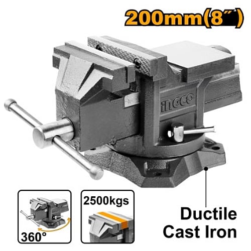 Ingco Swivel Base Bench Vice 200mm (8