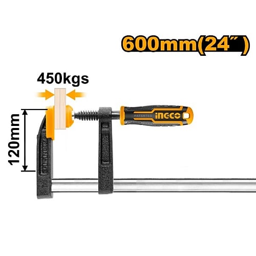 Ingco F-Clamp 120 x 600mm | HFC021205