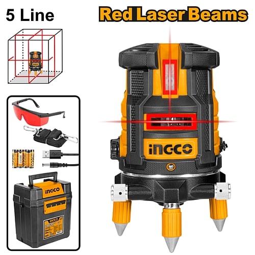 Ingco Self-Leveling Line Laser (Red Laser Beams) | HLL306505