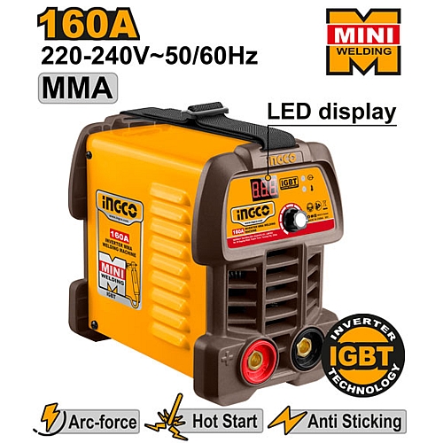 Ingco Mini MMA Inverter Welder 160V, 220V | MMA16049N