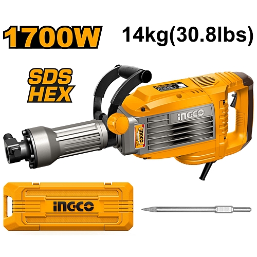 Ingco SDS-Hex Demolition Breaker 50J, 1700W | PDB170068