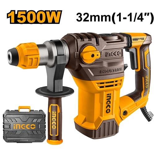 Ingco SDS-Plus Rotary Hammer Drill 5.5J, 1500W | RH150028