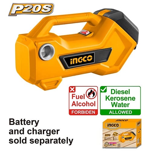 Ingco 20V Cordless Transfer Pump 760gal/h (Solo Unit) | TPLI2001