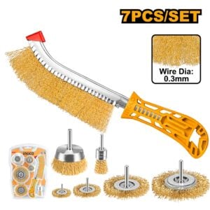 Ingco 7 Piece Wire Brush Set | WB10071