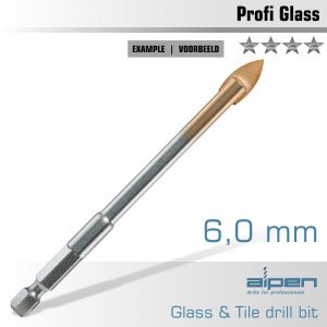 Glass and tile drill bit 6mm