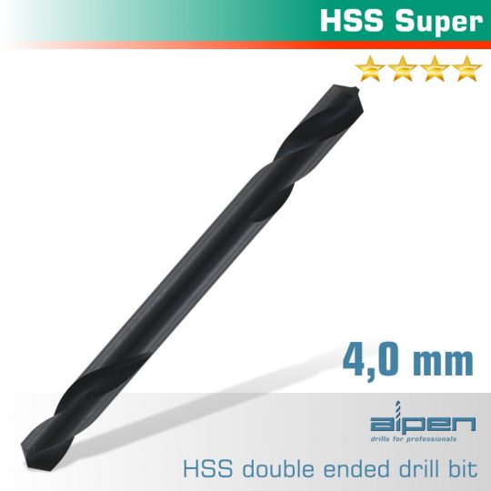Hss super drill bit double ended 4.0mm 1/pack