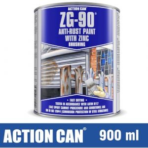 Action Can Anti Rust Paint ZG-90 Silver 900ml (CAN33205)