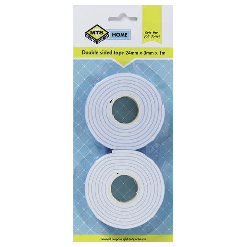 Home dbl sided tape 24mmx3mm 1m 2pc