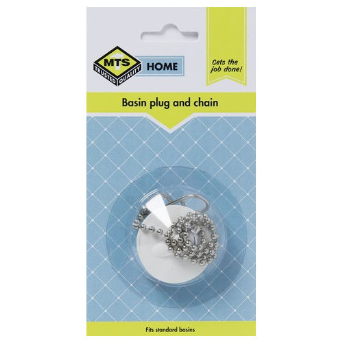 Mts Home  Basin Plug And Chain White