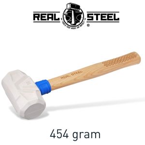 Hammer mallet white 450g 16oz hick. wood handle