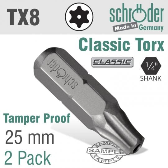 Torx t8 tamper res.ins.bit 2cd