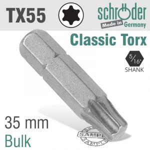 Torx tx 55 x 5/16 hex x 35mm bit