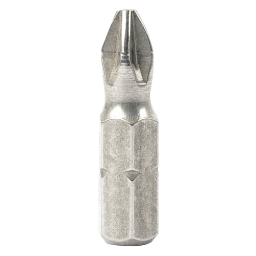Stainless steel screwdriver bit pz2 x 25mm