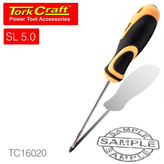 Screwdriver slotted 5 x 75mm