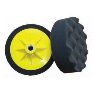 Compounding sponge 150mm x m14 black waffle soft