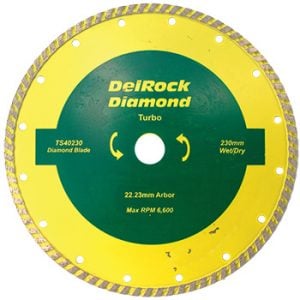Diamond blade 230mm turbo delrock